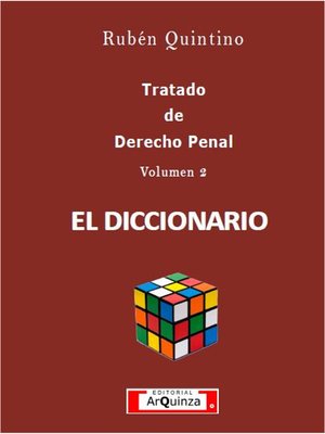 cover image of Tratado de Derecho Penal. EL DICCIONARIO